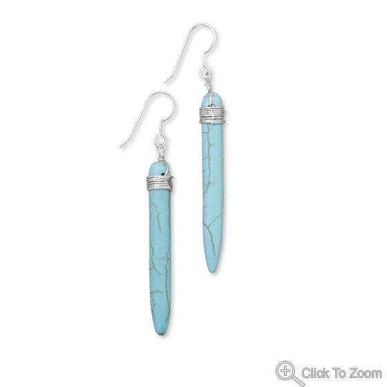 SKU 21858 - a Magnesite earrings Jewelry Design image