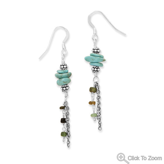 SKU 21859 - a Multi-stone earrings Jewelry Design image
