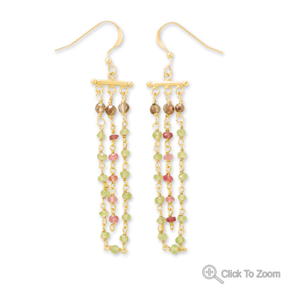 SKU 21861 - a Multi-stone earrings Jewelry Design image