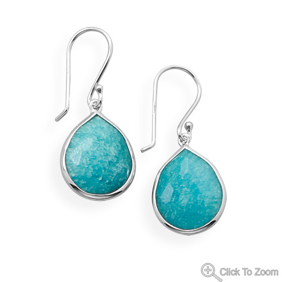 SKU 21871 - a Amazonite earrings Jewelry Design image