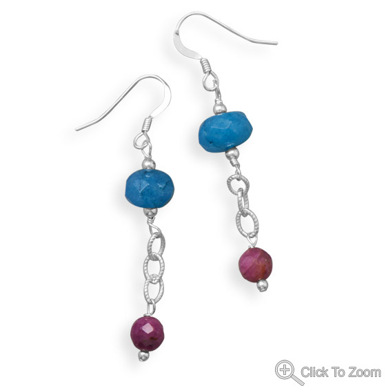 SKU 21874 - a Multi-stone earrings Jewelry Design image