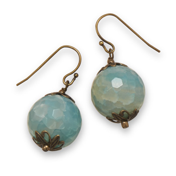 SKU 21898 - a Agate earrings Jewelry Design image