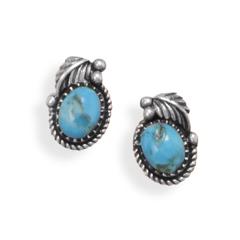 SKU 21904 - a Turquoise earrings Jewelry Design image