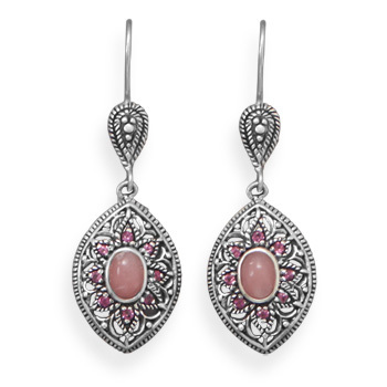 SKU 21905 - a Opal earrings Jewelry Design image
