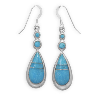 SKU 21921 - a Turquoise earrings Jewelry Design image