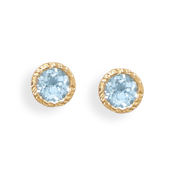 SKU 21922 - a Blue topaz earrings Jewelry Design image