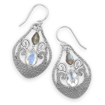 SKU 21931 - a Multi-stone earrings Jewelry Design image