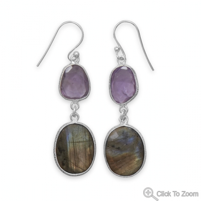 SKU 21936 - a Multi-stone earrings Jewelry Design image