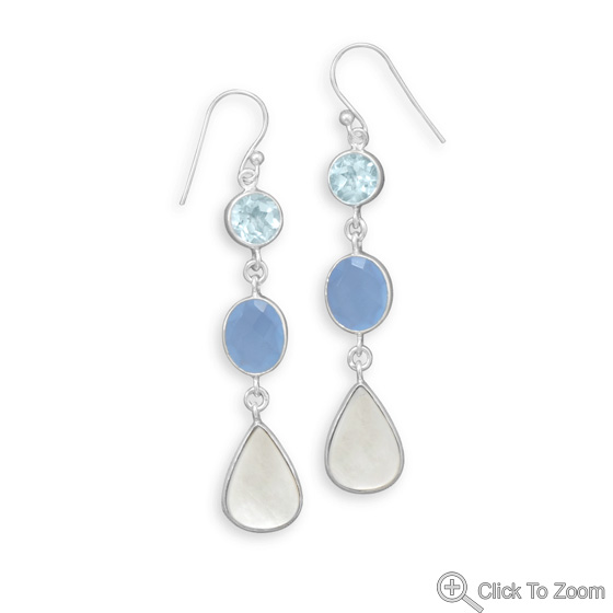 SKU 21940 - a Multi-stone earrings Jewelry Design image