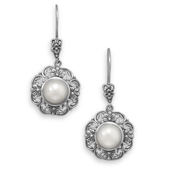 SKU 21943 - a Pearl earrings Jewelry Design image