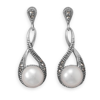 SKU 21947 - a Pearl earrings Jewelry Design image