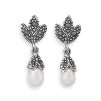 SKU 21948 - a Pearl earrings Jewelry Design image