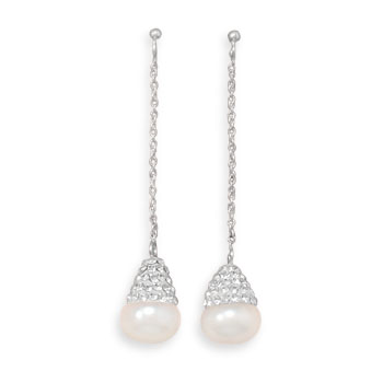 SKU 21950 - a Pearl earrings Jewelry Design image