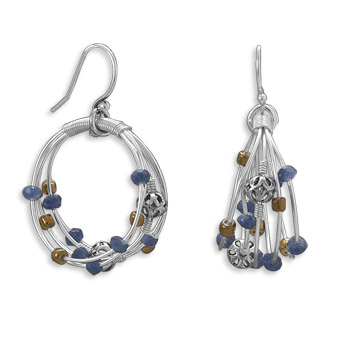 SKU 21973 - a Multi-stone earrings Jewelry Design image