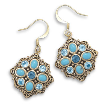 SKU 21976 - a Multi-stone earrings Jewelry Design image
