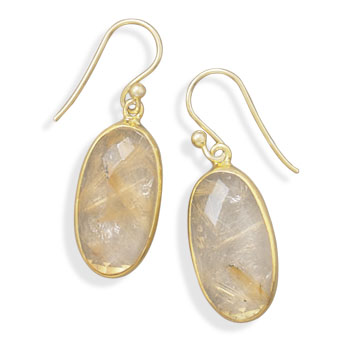 SKU 21979 - a Rutilated Quartz earrings Jewelry Design image