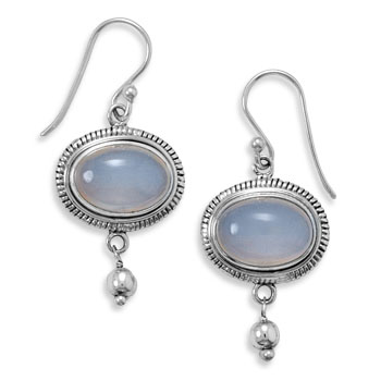 SKU 21983 - a Chalcedony earrings Jewelry Design image