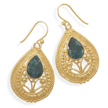 SKU 21988 - a Emerald earrings Jewelry Design image