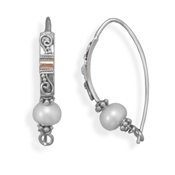 SKU 21992 - a Pearl earrings Jewelry Design image