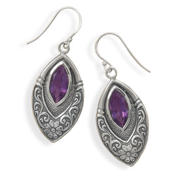 SKU 21994 - a Amethyst earrings Jewelry Design image