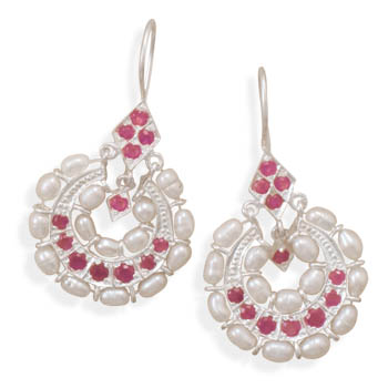 SKU 21996 - a Multi-stone earrings Jewelry Design image