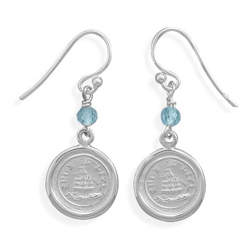 SKU 22005 - a Topaz earrings Jewelry Design image