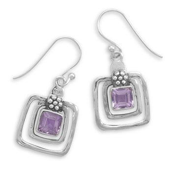 SKU 22011 - a Amethyst earrings Jewelry Design image