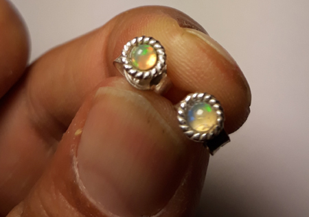 SKU 22142 - a Opal Earrings Jewelry Design image