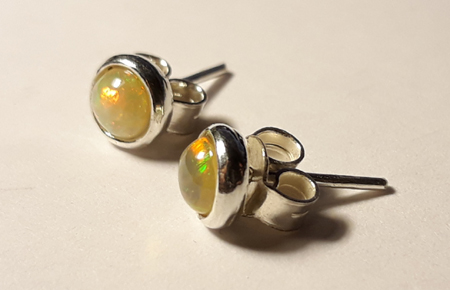 SKU 22144 - a Opal Earrings Jewelry Design image