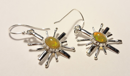 SKU 22146 - a Opal Earrings Jewelry Design image
