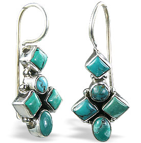 SKU 2998 - a Turquoise Earrings Jewelry Design image