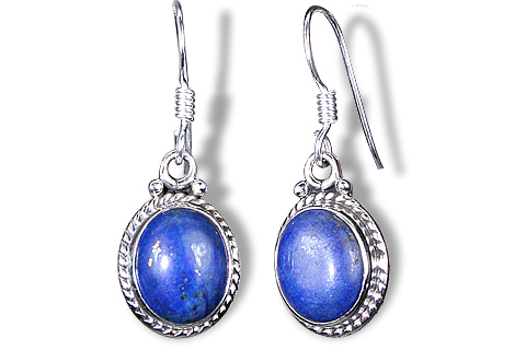SKU 3000 - a Lapis Lazuli Earrings Jewelry Design image