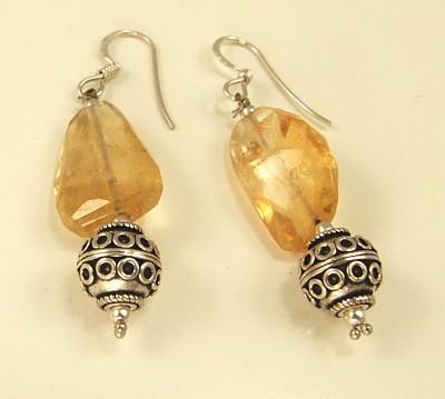 SKU 3044 - a Citrine Earrings Jewelry Design image