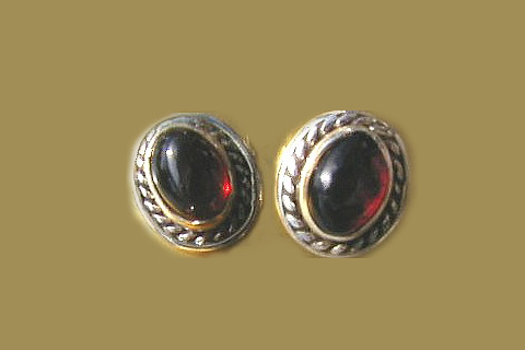 SKU 438 - a Garnet Earrings Jewelry Design image