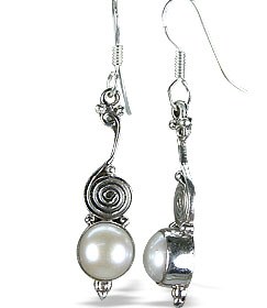 SKU 5056 - a Pearl Earrings Jewelry Design image