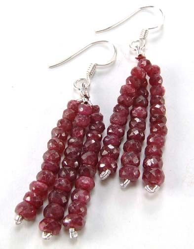 SKU 5161 - a Ruby Earrings Jewelry Design image