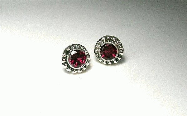 SKU 5388 - a Rhodolite Earrings Jewelry Design image