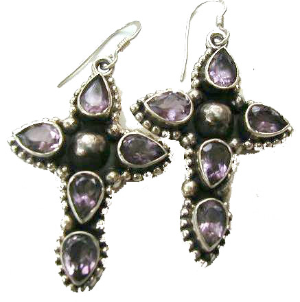 SKU 539 - a Amethyst Earrings Jewelry Design image