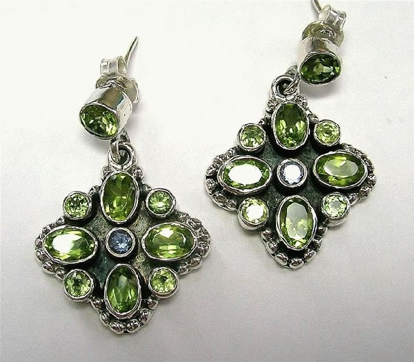SKU 5393 - a Peridot Earrings Jewelry Design image