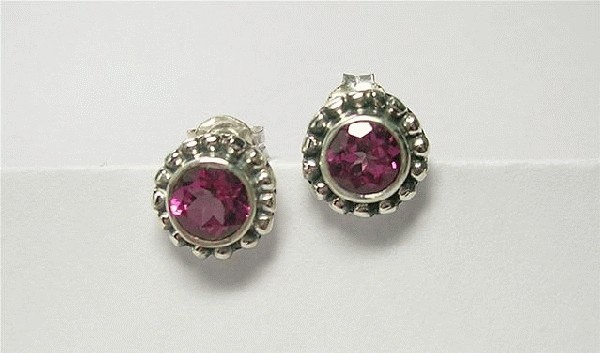 SKU 5550 - a Pink topaz Earrings Jewelry Design image