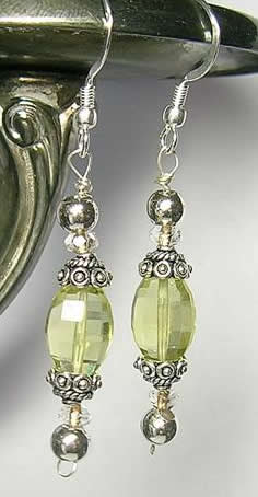 SKU 5568 - a Lemon Quartz Earrings Jewelry Design image
