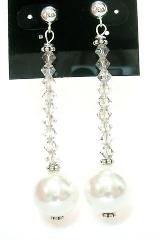 SKU 5858 - a Pearl Earrings Jewelry Design image