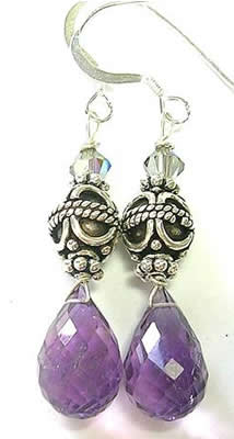 SKU 5868 - a Amethyst Earrings Jewelry Design image