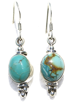 SKU 6009 - a Turquoise Earrings Jewelry Design image