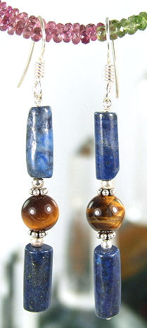 SKU 6011 - a Lapis Lazuli Earrings Jewelry Design image