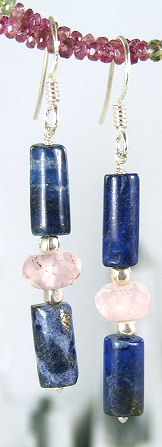 SKU 6015 - a Lapis Lazuli Earrings Jewelry Design image