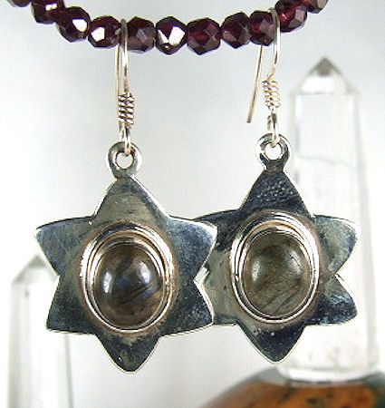SKU 6023 - a Labradorite Earrings Jewelry Design image