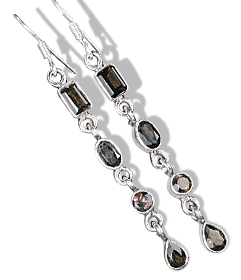 SKU 6027 - a Smoky Quartz Earrings Jewelry Design image