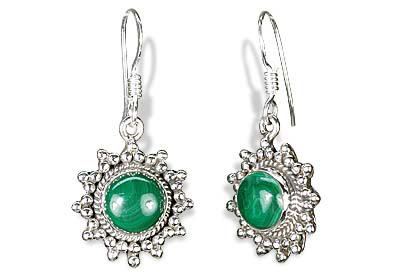 SKU 6028 - a Malachite Earrings Jewelry Design image