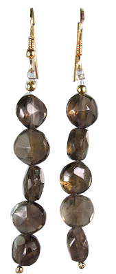 SKU 6031 - a Smoky Quartz Earrings Jewelry Design image